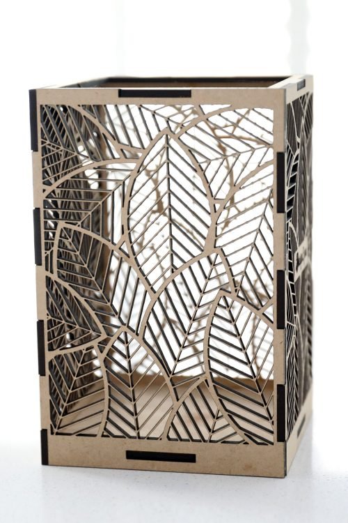 Leaves candle holder laser-cut lantern: ...